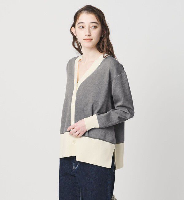 UNITED ARROWS「ミニマル 2WAY カーディガン ‐ウォッシャブル‐」|カーディガン|MD.GRAY