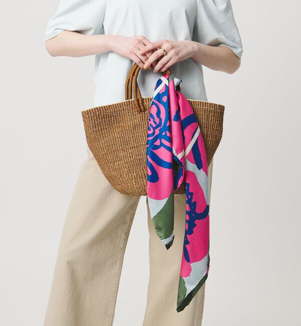 UNITED ARROWS「＜manipuri＞SILK 88&times;88 スカーフ 26SS」|バンダナ・スカーフ|