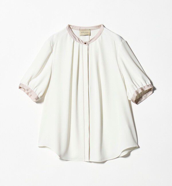UNITED ARROWS「バイカラーパイピング ショートスリーブ ブラウス」|シャツ・ブラウス|