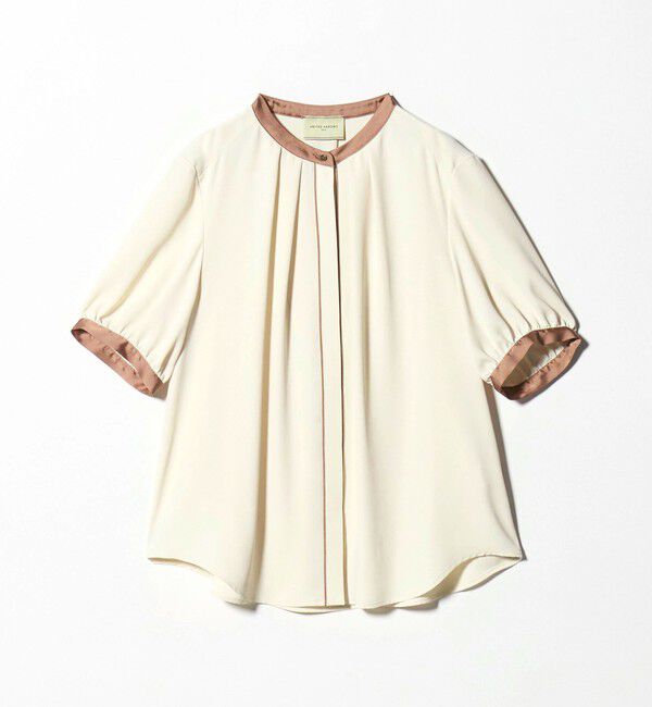 UNITED ARROWS「バイカラーパイピング ショートスリーブ ブラウス」|シャツ・ブラウス|