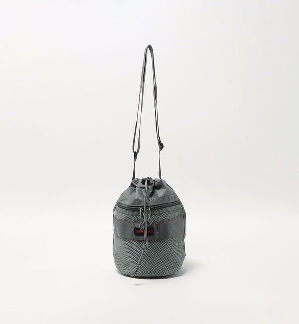 UNITED ARROWS green label relaxing「【別注】＜BRIEFING＞GLR リップストップ ドローストリング ショルダーバッグ」|ショルダー・メッセンジャー|MD.GRAY