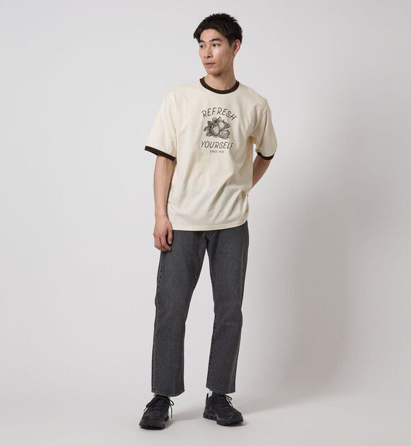 UNITED ARROWS green label relaxing「＜OSORA CAFE＞リンガー Tシャツ」|Tシャツ・カットソー|
