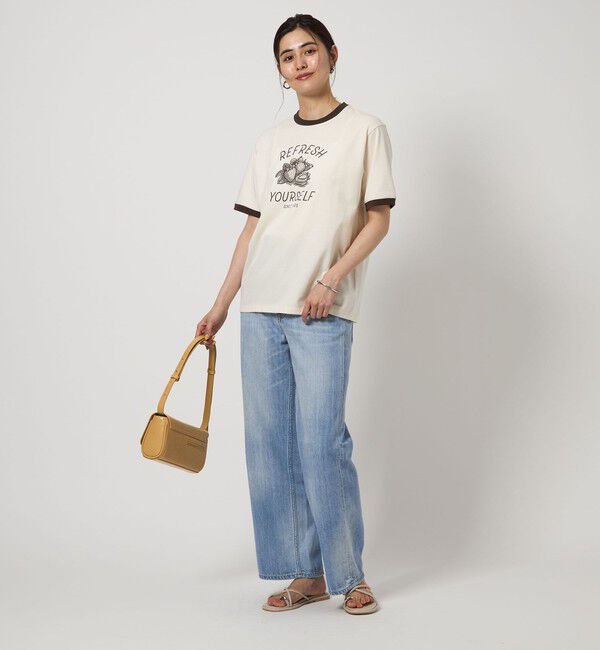 UNITED ARROWS green label relaxing「＜OSORA CAFE＞リンガー Tシャツ」|Tシャツ・カットソー|