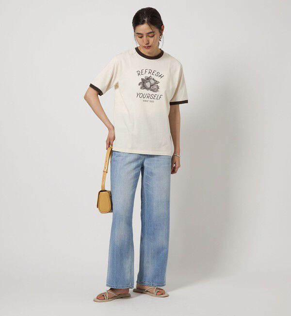 UNITED ARROWS green label relaxing「＜OSORA CAFE＞リンガー Tシャツ」|Tシャツ・カットソー|