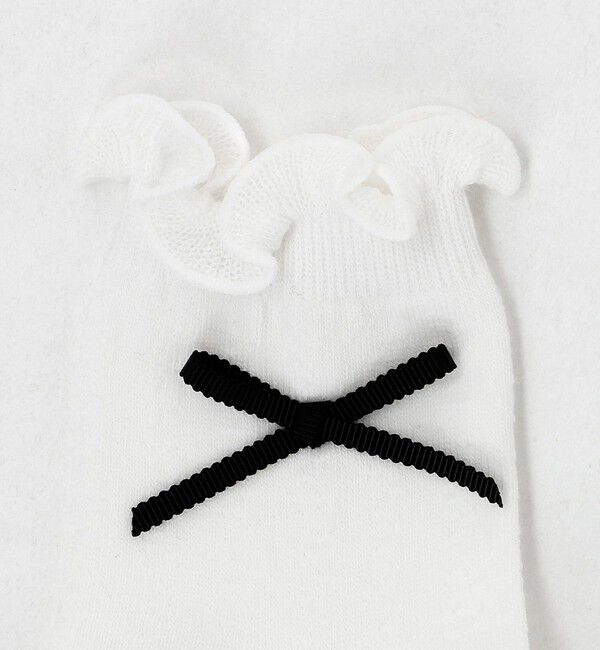 UNITED ARROWS green label relaxing「リボン クルー ソックス  / 靴下 / キッズ  17cm-19cm」|ソックス|