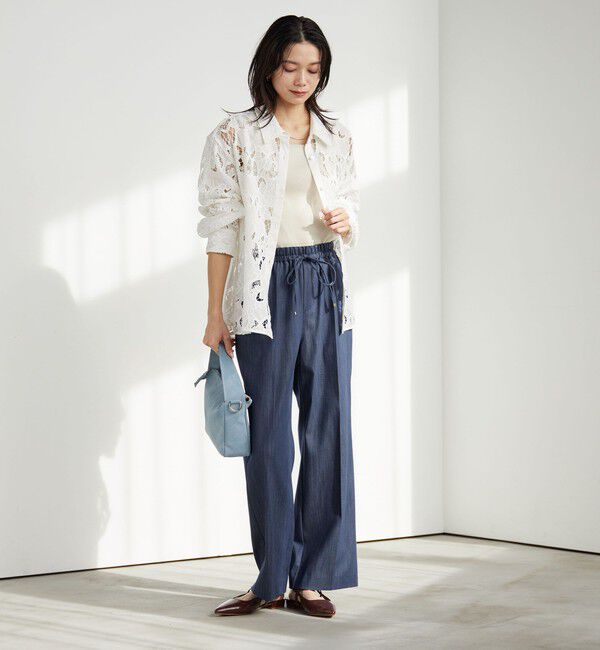 UNITED ARROWS green label relaxing「［size SHORT/TALLあり］ニーハイフレアパンツ デニム 2 ストレッチ」|デニム|