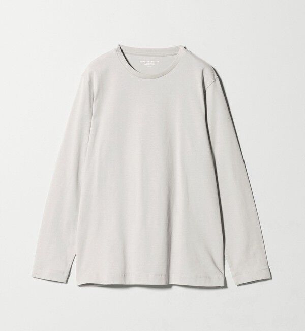 UNITED ARROWS green label relaxing「LONG FIBER COTTON クリア クルーネック 長袖 Tシャツ」|Tシャツ・カットソー|
