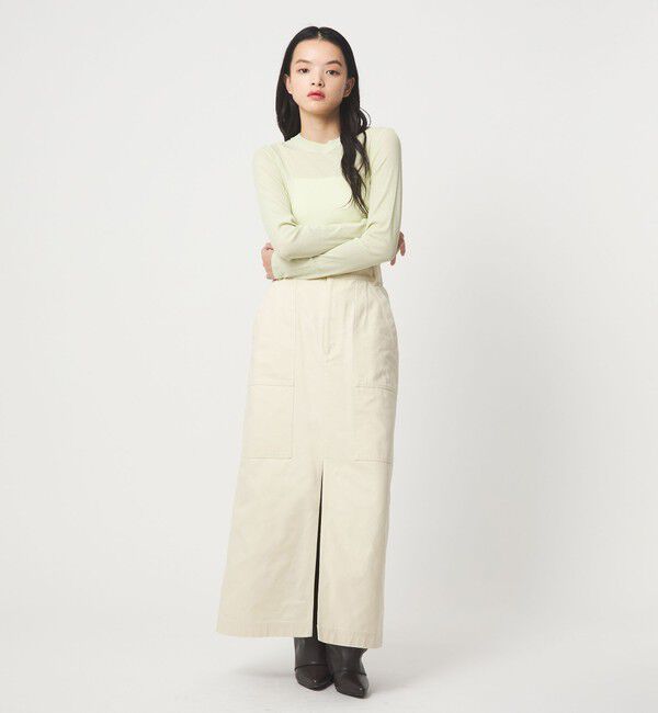 EMMEL REFINES「＜EMMEL REFINES＞EM テレコ クルーネック ロングスリーブ」|Tシャツ・カットソー|