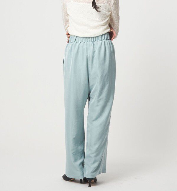 EMMEL REFINES「＜EMMEL REFINES＞EM ライトサテン イージーパンツ」|チノ|