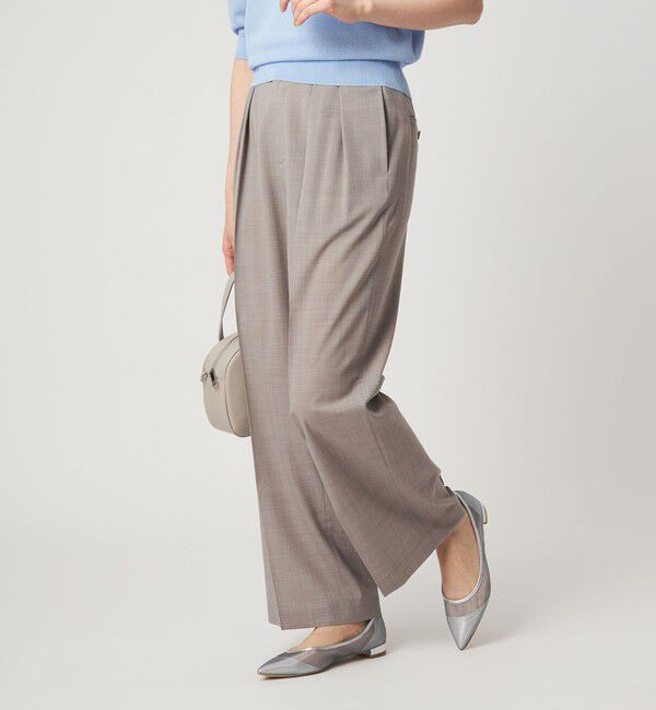 UNITED ARROWS green label relaxing「［size SHORT/TALLあり］Daily Chic コンフィ― ワイド パンツ」|スラックス|