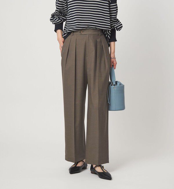 UNITED ARROWS green label relaxing「［size SHORT/TALLあり］Daily Chic コンフィ― ワイド パンツ」|スラックス|