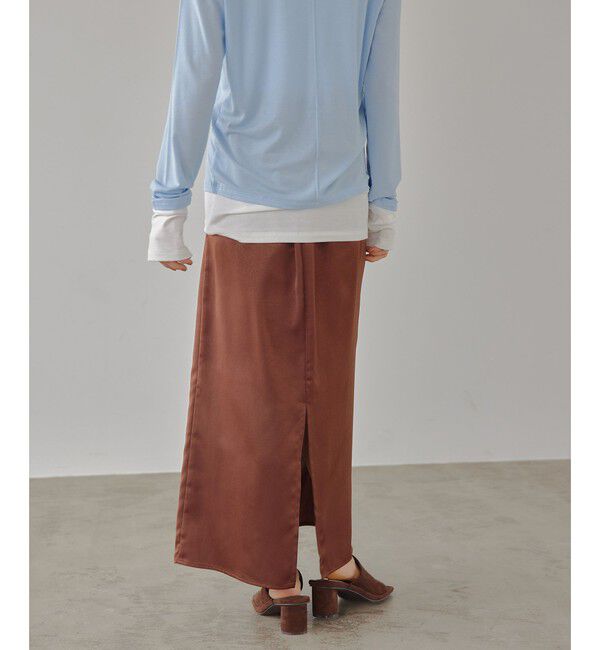 EMMEL REFINES「＜EMMEL REFINES＞EM ワッシャーVTG イージーサテンスカート」|スカート|