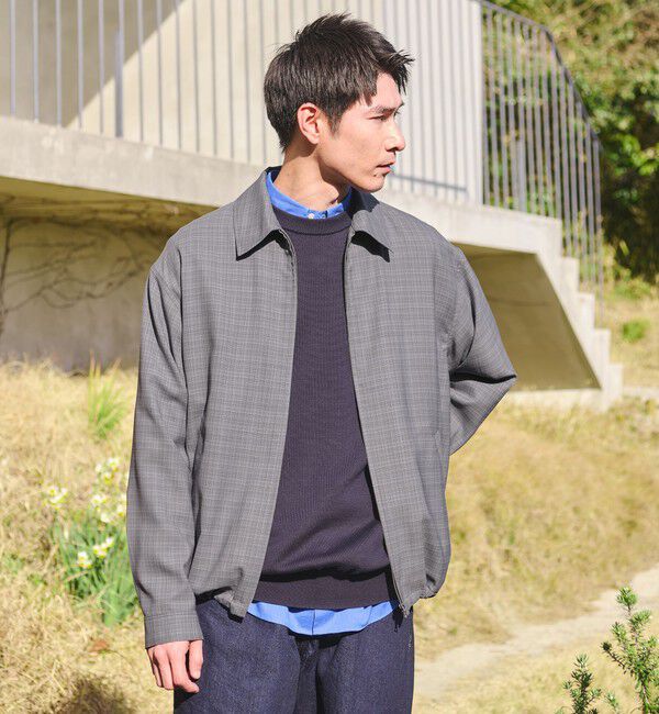 UNITED ARROWS green label relaxing「TW マイクロチェック ブルゾン」|その他|DK.GRAY