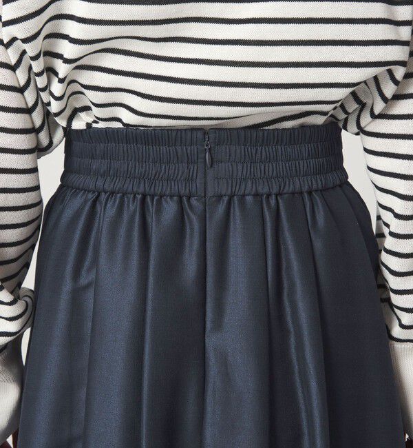 UNITED ARROWS green label relaxing「カールマイヤー タック ギャザー スカート」|フレア|