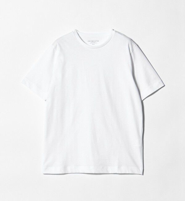 UNITED ARROWS green label relaxing「LONG FIBER COTTON クリア クルーネック 半袖 Tシャツ」|Tシャツ・カットソー|