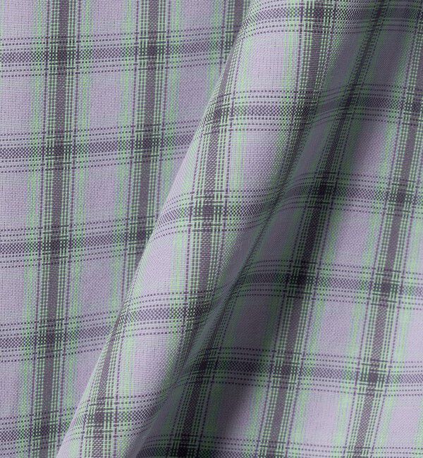 UNITED ARROWS green label relaxing「ナイロン コットン チェック ジャストルーズ 長袖 シャツ」|シャツ・ブラウス|