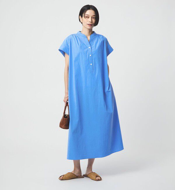 UNITED ARROWS green label relaxing「［size SHORTあり］WONDER CLOTH スキッパー ワンピース  」|ワンピース|COBALT