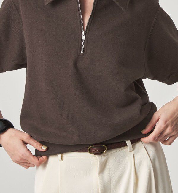 STEVEN ALAN「＜Steven Alan＞コットン スウェット ハーフジップ プルオーバー」|Tシャツ・カットソー|