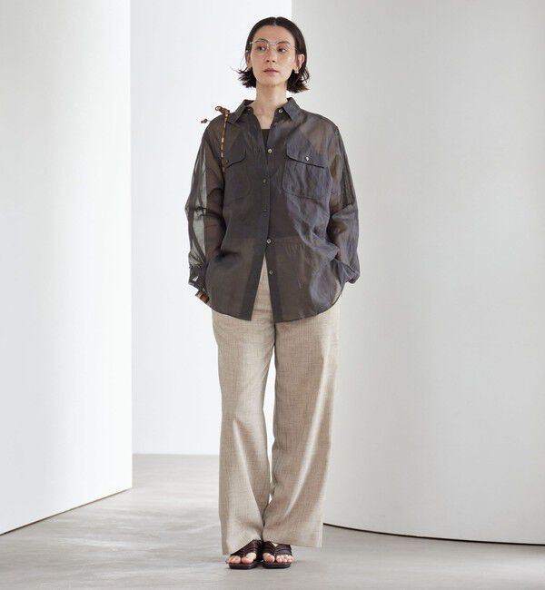 BEAUTY&YOUTH UNITED ARROWS「コットン シアー ワーク シャツ」|シャツ・ブラウス|