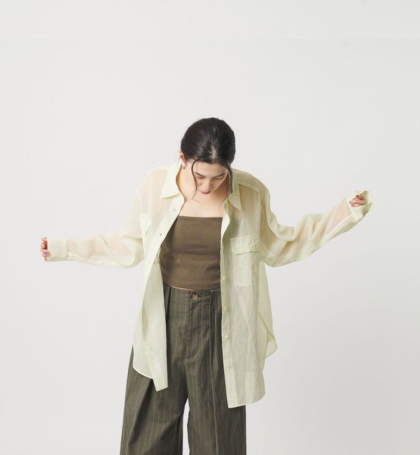 BEAUTY&YOUTH UNITED ARROWS「コットン シアー ワーク シャツ」|シャツ・ブラウス|