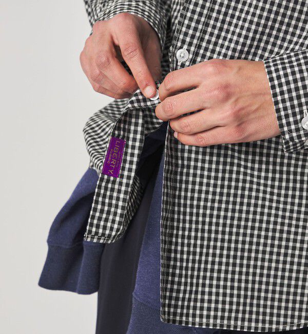 STEVEN ALAN「＜Steven Alan＞ リバティ ギンガムチェック リバースシーム シャツ LOOSE」|シャツ・ブラウス|