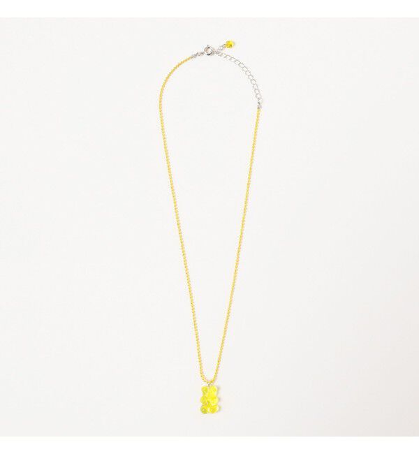 Ray BEAMS 「カラーボール チャーム クマ ネックレス」|ネックレス|