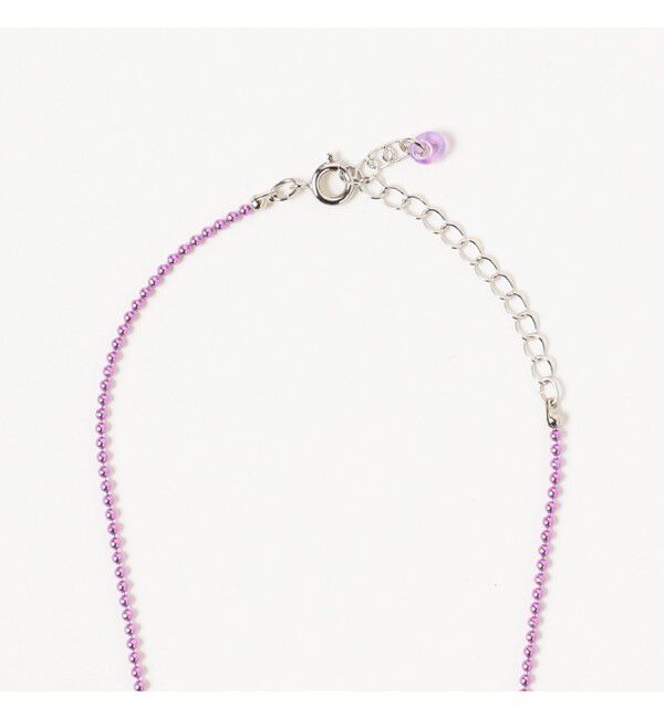 Ray BEAMS 「カラーボール チャーム クマ ネックレス」|ネックレス|