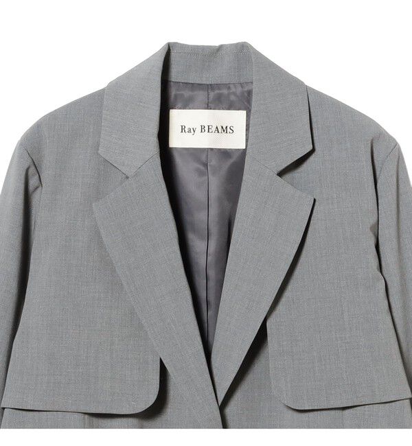 Ray BEAMS 「ヨークレイヤード 2ボタン ジャケット」|ダッフルコート|