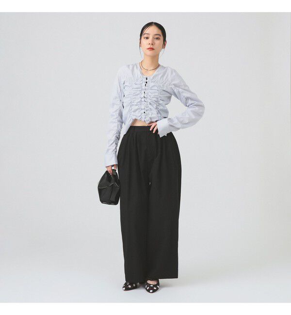 Ray BEAMS 「ギャザー ボリューム パンツ」|その他|