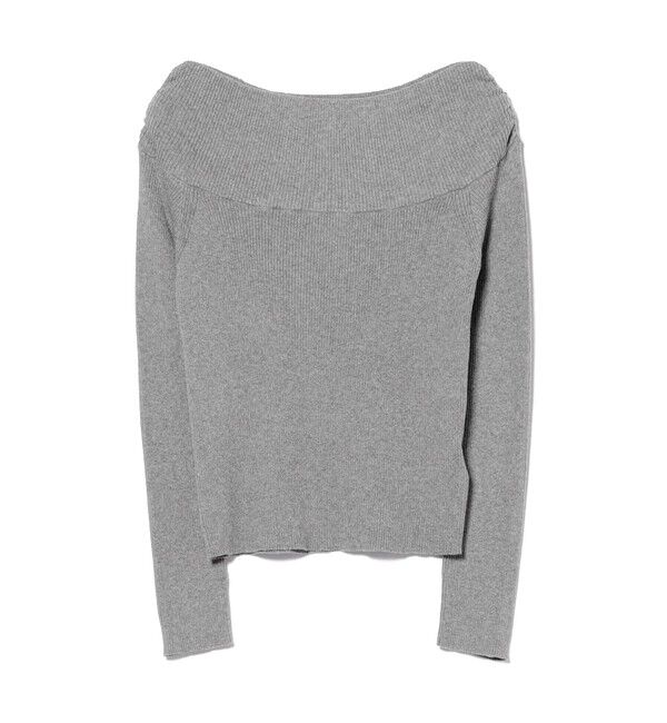 Ray BEAMS 「リブ オフショルダー ニット」|ニット・セーター|