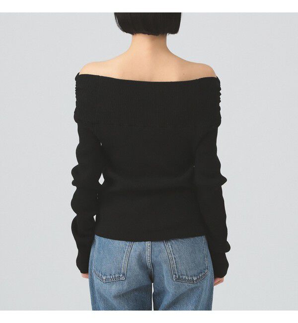 Ray BEAMS 「リブ オフショルダー ニット」|ニット・セーター|