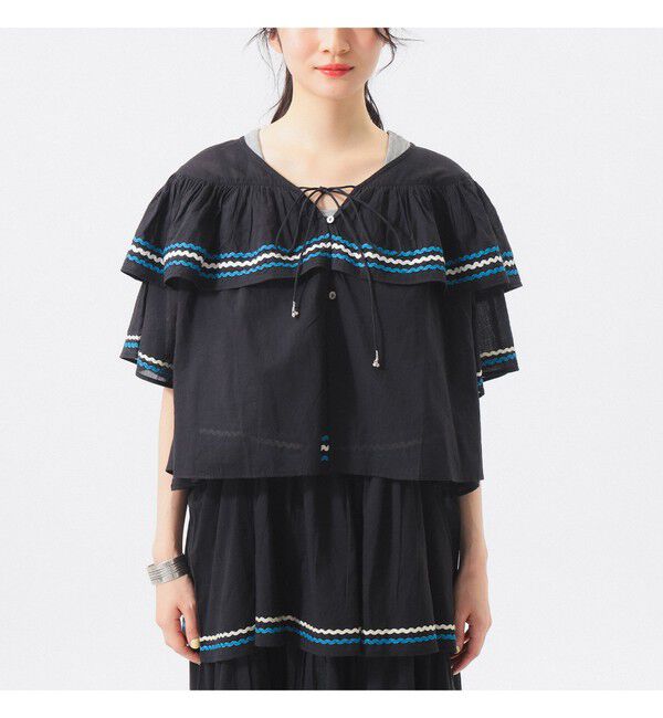 BEAMSBOY「【別注】trepied / ティアード ブラウス」|シャツ・ブラウス|