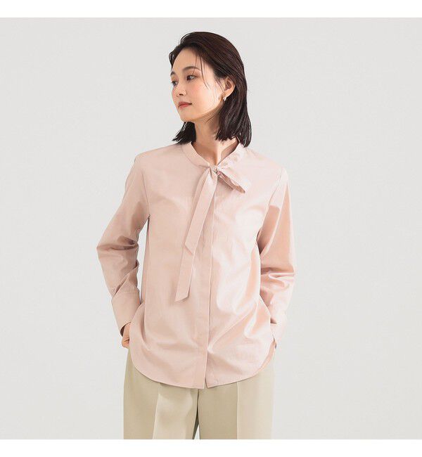 Demi-Luxe BEAMS 「コットン リボンタイ シャツ」|シャツ・ブラウス|