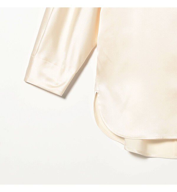 Demi-Luxe BEAMS 「トリアセ ポリエステル フラットサテン ブラウス」|シャツ・ブラウス|