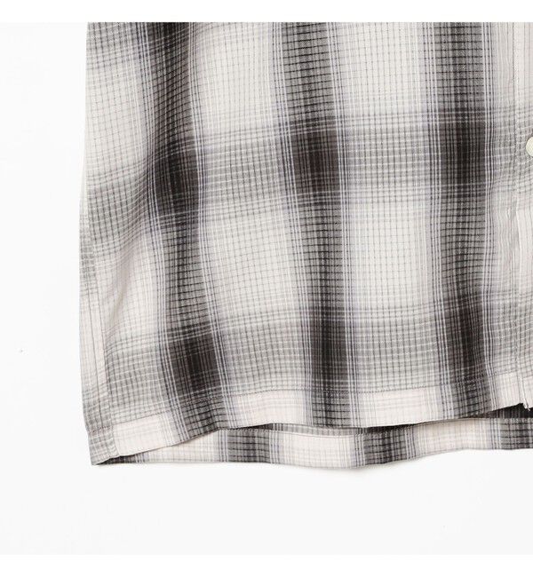 BEAMS「オンブレチェック ミニレギュラーカラーシャツ【リラックスフィット】」|シャツ・ブラウス|