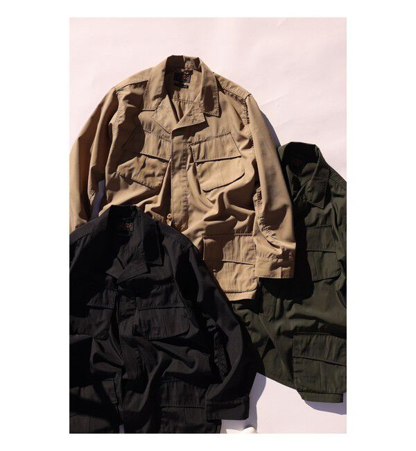 BEAMS PLUS「MIL Fatigue Jacket TW Rip stop」|ブルゾン・スタジャン|