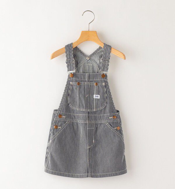 SHIPS KIDS「Lee:デニム オーバーオール スカート(100～120cm)」|スカート|ネイビー