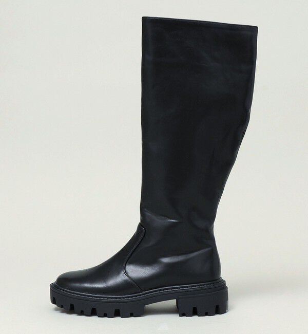 quaranciel「quaranciel: トラック ソール ロング ブーツ」|ロングブーツ|