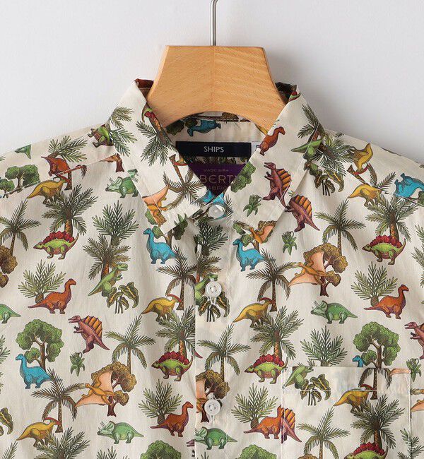 SHIPS KIDS「SHIPS KIDS:100～130cm / リバティ プリント 半袖 シャツ」|シャツ・ブラウス|