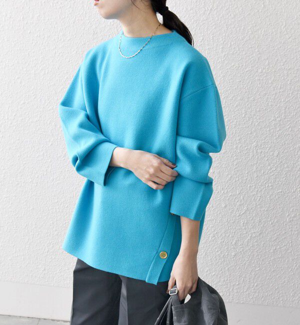 SHIPS any「SHIPS any:〈手洗い可能〉ミラノリブ スタンドカラー ニット プルオーバー」|ニット・セーター|