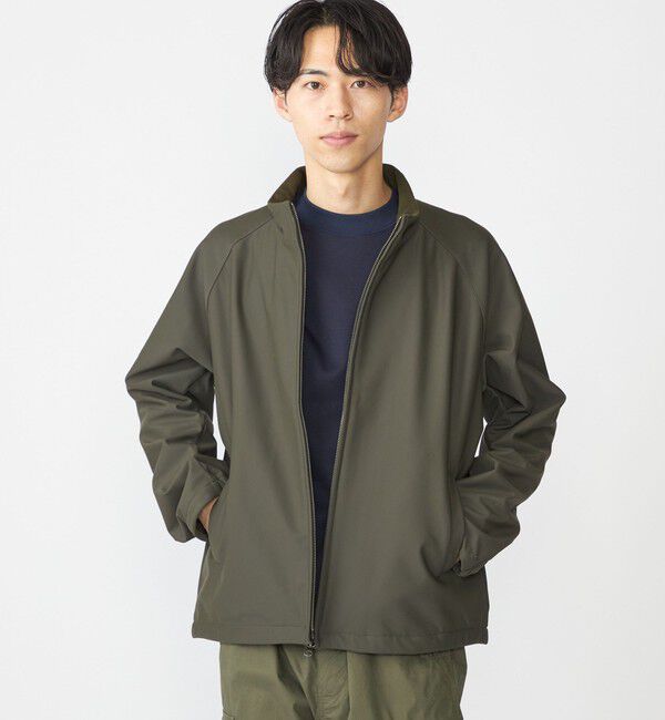 SHIPS「SHIPS:〈洗濯機可能〉ポンチ 裏フリース ストレッチ ブルゾン」|ブルゾン・スタジャン|