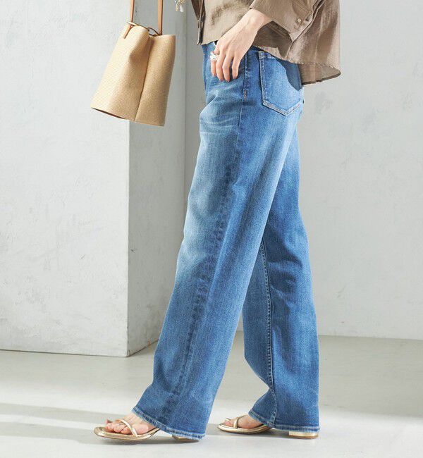 SHIPS for women「〈洗濯機可能〉ストレッチ ストレート デニム パンツ」|デニム|