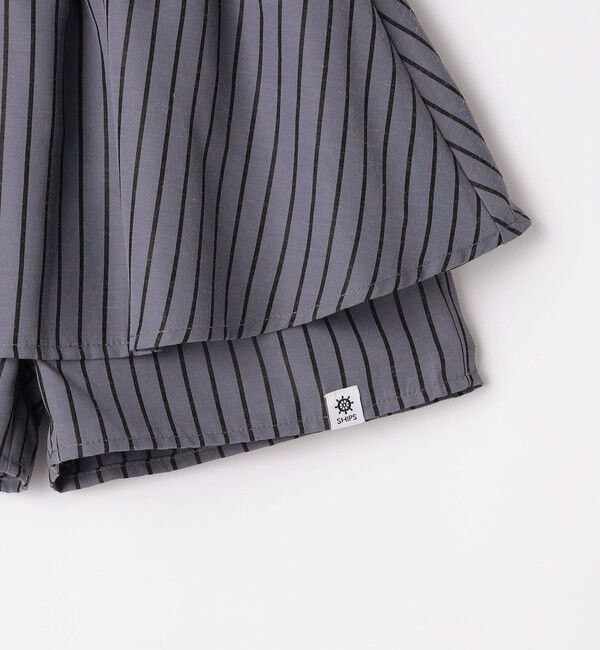 SHIPS Colors 「SHIPS Colors:90～140cm / ストライプ キュロット」|キュロット|