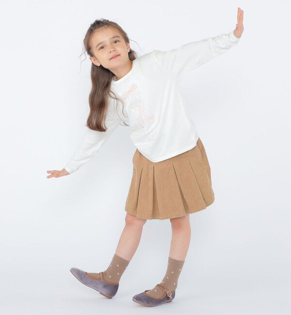 SHIPS KIDS「SHIPS KIDS:100～130cm /コーデュロイ プリーツ キュロット」|キュロット|