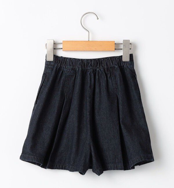 SHIPS KIDS「SHIPS KIDS:100～130cm /デニム プリーツ キュロット」|キュロット|
