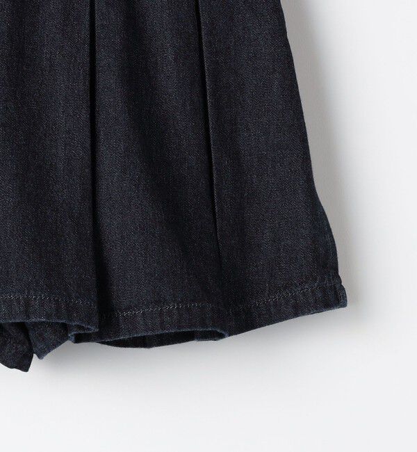 SHIPS KIDS「SHIPS KIDS:100～130cm /デニム プリーツ キュロット」|キュロット|