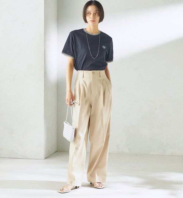 SHIPS for women「〈手洗い可能〉ヴィンテージ ライク デニム タック パンツ」|その他|