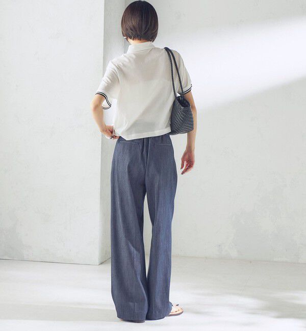 SHIPS for women「〈手洗い可能〉ヴィンテージ ライク デニム タック パンツ」|その他|