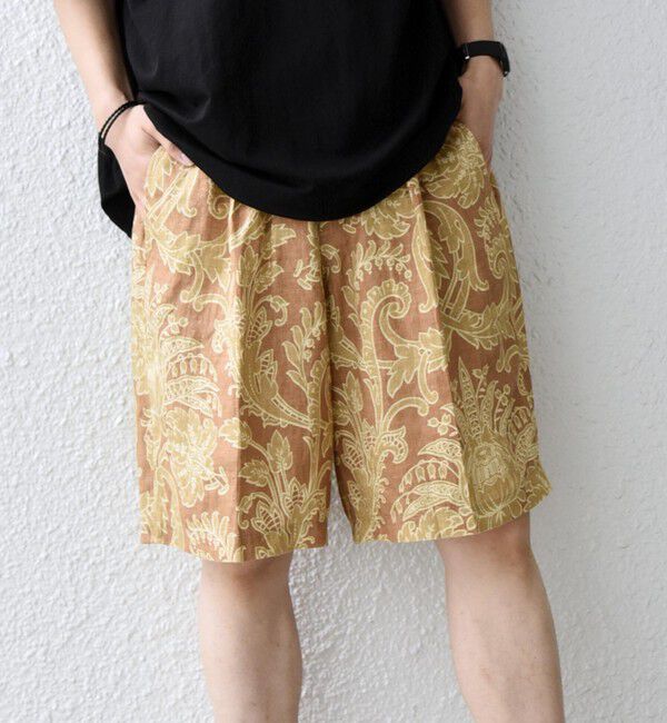 SHIPS any「SHIPS any:〈洗濯機可能〉NOVELTEX バティック イージー ショーツ◆」|その他|ブラウン