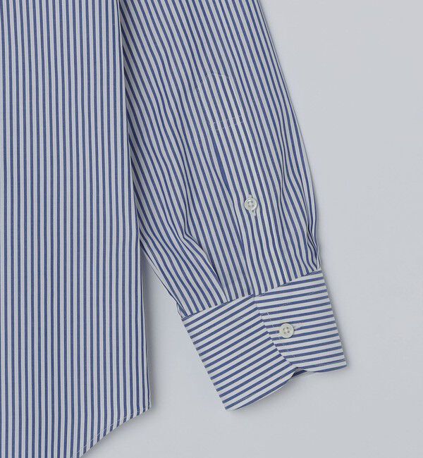 SHIPS「SHIPS: MADE IN JAPAN ロンドン ストライプ ワイドカラー シャツ」|シャツ・ブラウス|